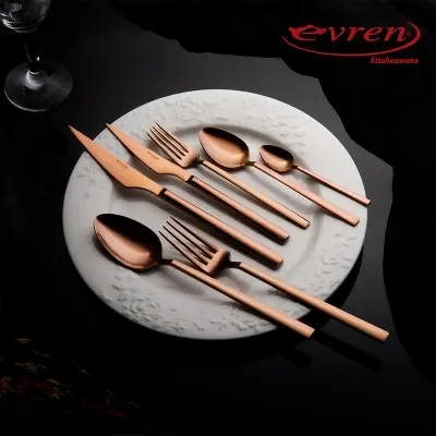 Ortakoy Copper Cutlery Set